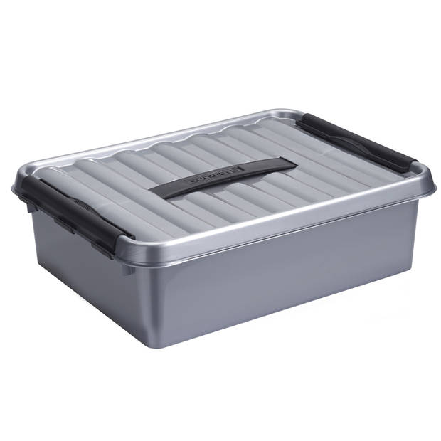 Sunware Opbergbox - 2x - 10 liter - 40 x 30 x 11 cm - kunststof - Opbergbox
