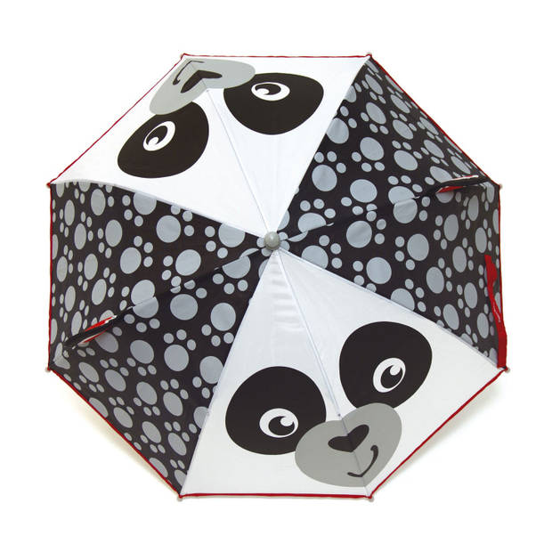 Fisher-Price paraplu Panda zwart/wit 80 cm