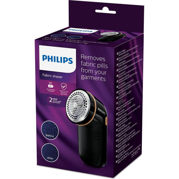 Philips pluizenverwijderaar GC026/80 - zwart