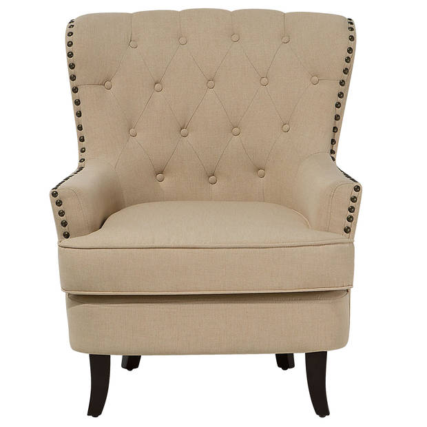 Beliani VIBORG II - Fauteuil-Beige-Polyester