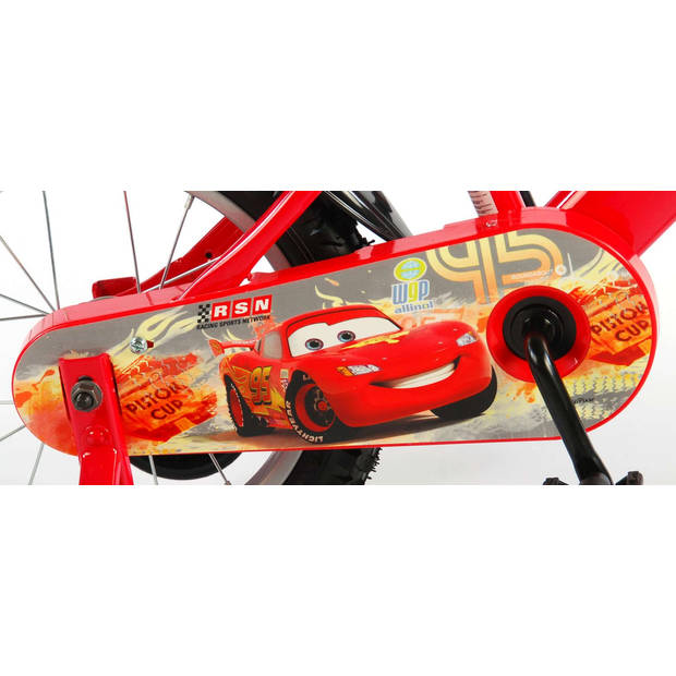 Disney Cars Kinderfiets - Jongens - 14 inch - Rood - Met bidonhouder