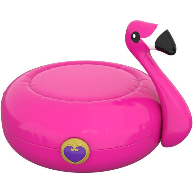 Mattel Polly Pocket Flamingo Floatie 10 cm roze