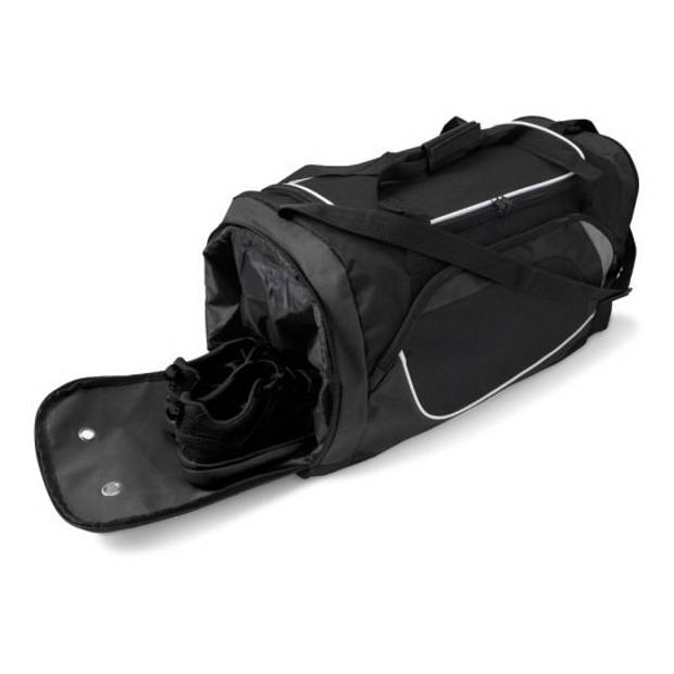 Sporttas met ritsen zwart 45 liter - Sporttassen