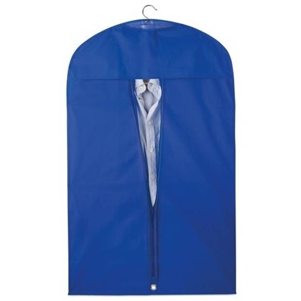 2x Beschermhoes voor kleding blauw 100 x 60 cm - Kledinghoezen