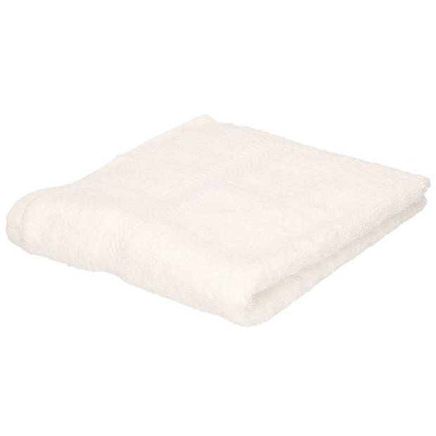 Badkamer/douche handdoeken wit 50 x 90 cm - Badhanddoek