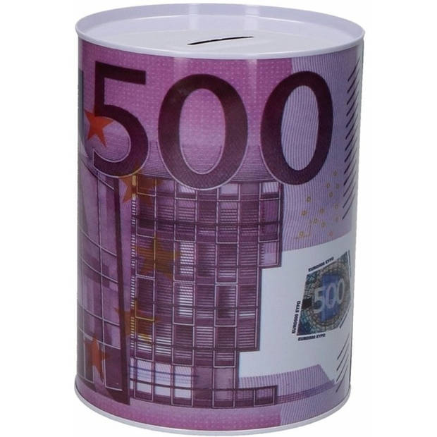 Spaarpot 500 euro biljet 8 x 11 cm - Spaarpotten