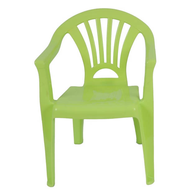 Plastic kinderstoel gras groen 37 x 31 x 51 cm - Kinderstoelen