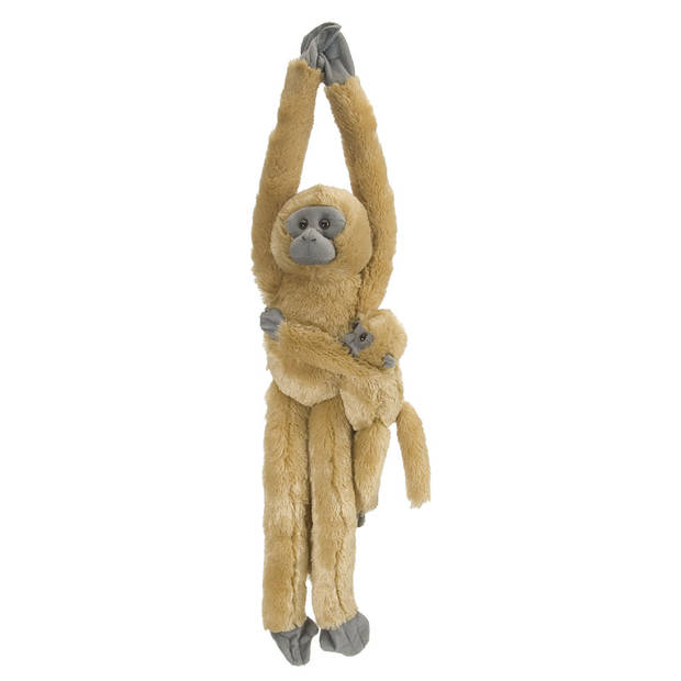 Wild Republic hangaap Gibbon met baby - 51 cm