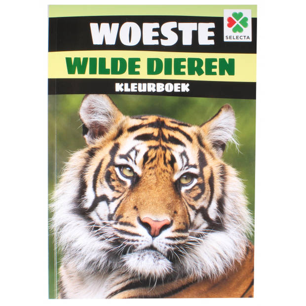 Selecta kleurboek woeste wilde dieren 30 cm 48 pagina's