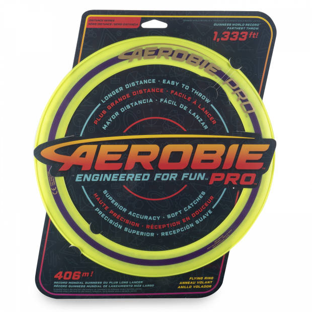 Aerobie frisbee Pro Ring geel 33 cm