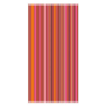 Clarysse Red Stripe strandlaken - 100% katoen - 90x170 cm - Rood