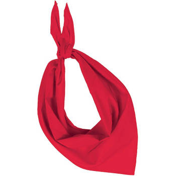 Rode basic bandana/hals zakdoeken/sjaals/shawls voor volwassenen - Bandana's