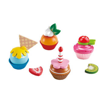 Hape cupcakes speelgoedeten 18-delig