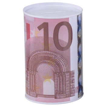 Kinder 10 euro biljet spaarpotje 8 x 11 cm - Spaarpotten