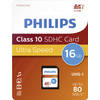 Philips SDHS geheugenkaart 16 GB Ultra High Speed