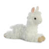 Aurora Pluche dieren knuffels alpaca - 20 cm - wit - knuffelbeesten - Knuffeldier