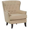 Beliani VIBORG II - Fauteuil-Beige-Polyester