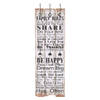 The Living Store Kapstok - Vintage Family Rules - MDF en metaal - 40x120 cm