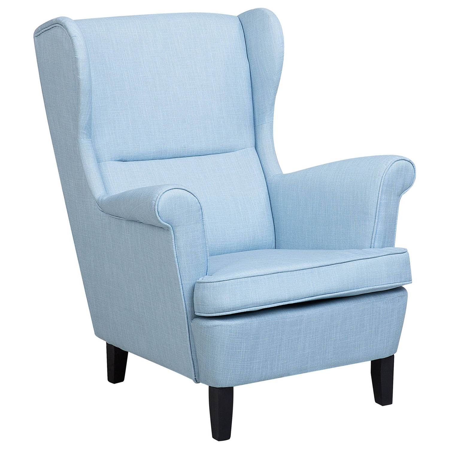 Beliani Abson Fauteuil Blauw polyester
