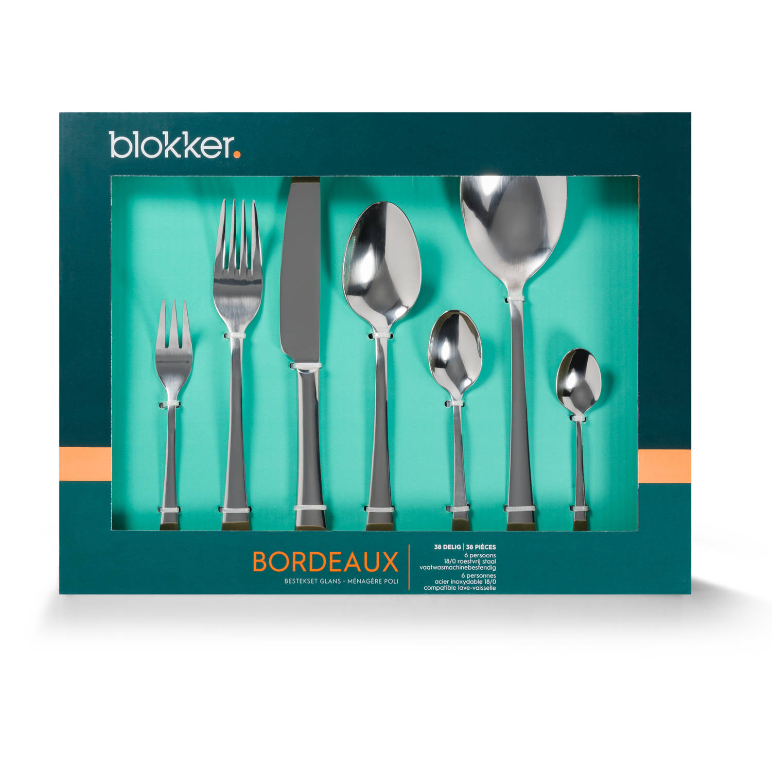 Selectiekader toenemen hoe te gebruiken Blokker Bordeaux bestekset - 38-delig - 6 persoons - glanzend | Blokker