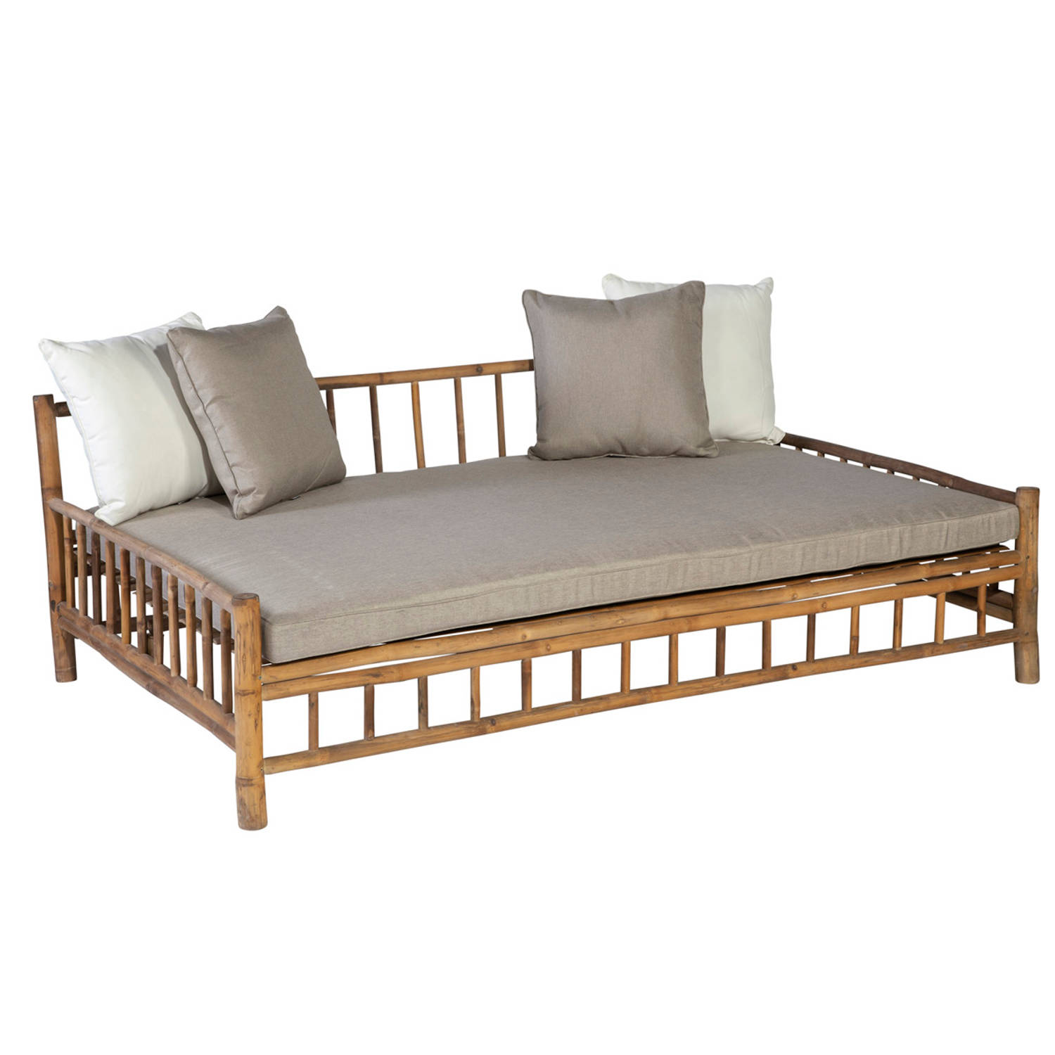 Persoon Exotan Bamboe Lounge Tuin Ligbed Daybed Bamboo Natural Finish