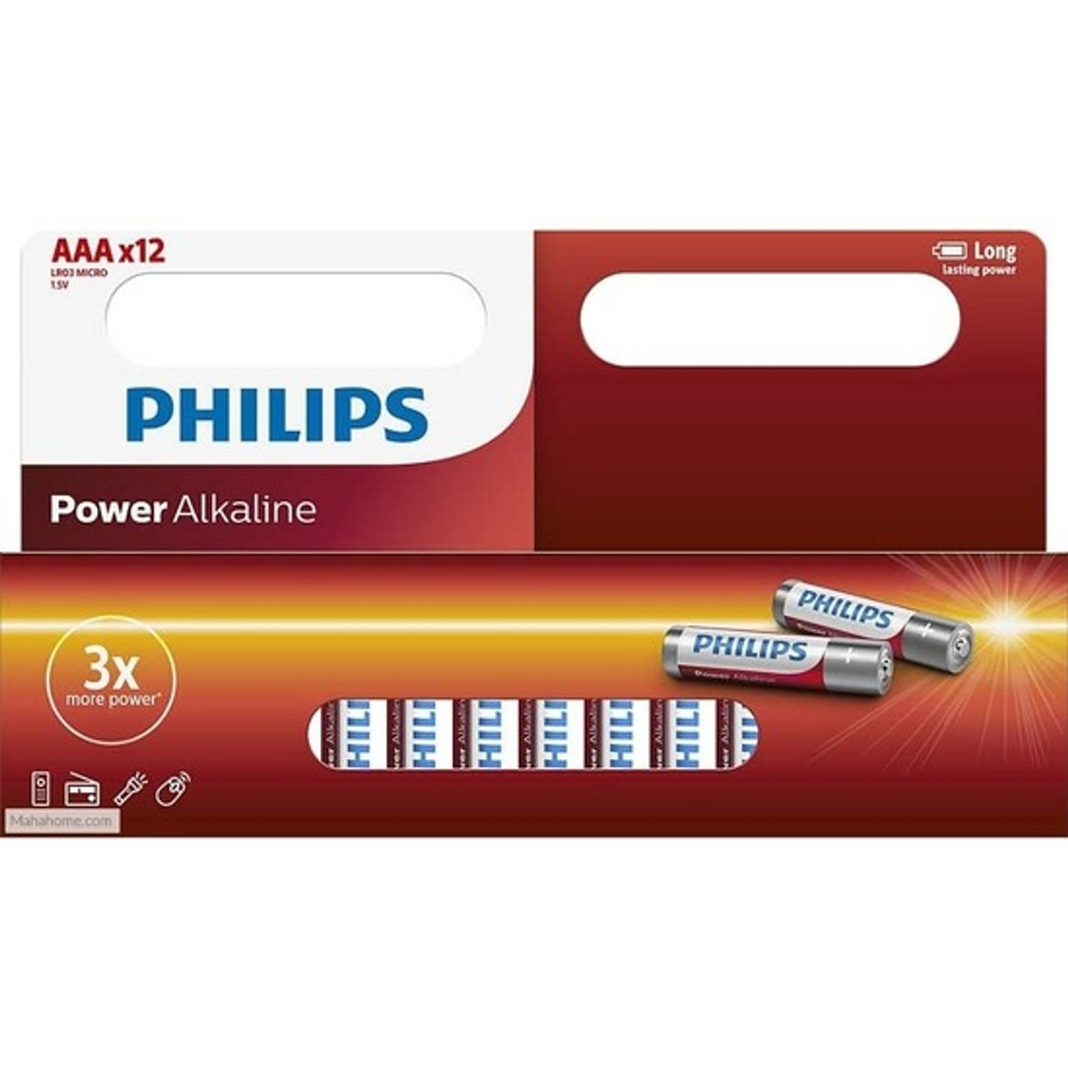 Philips AAA batterijen 24 stuks - Minipenlites AAA batterijen