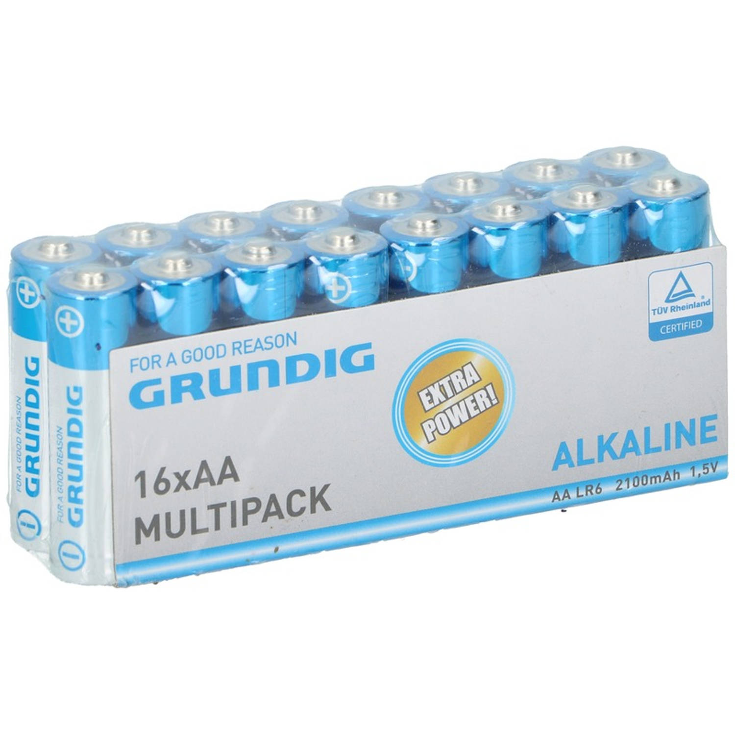 Grundig R06 AA batterijen 1.5 volt 32 stuks Alkaline batterijen Voordeelpak