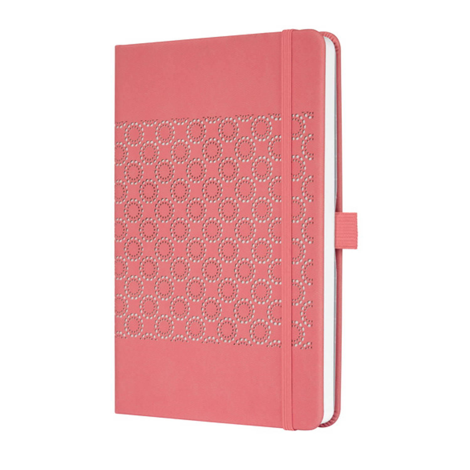 Sigel - notitieboek - A5 - Jolie Impress - hardcover - 174 pagina's - lijn - 80 grams papier - salmon pink - SI-JN203