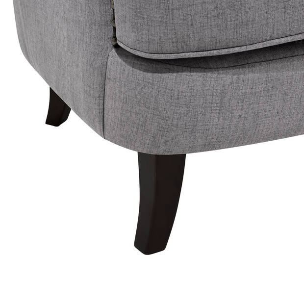 Beliani VIBORG II - Fauteuil-Grijs-Polyester