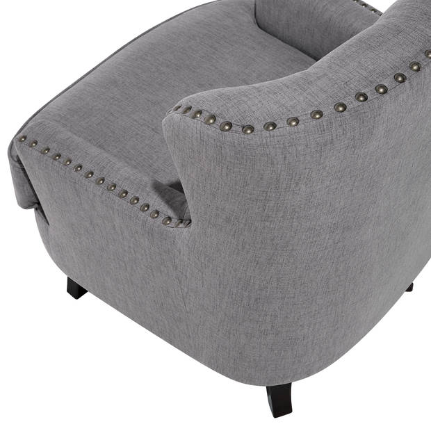 Beliani VIBORG II - Fauteuil-Grijs-Polyester