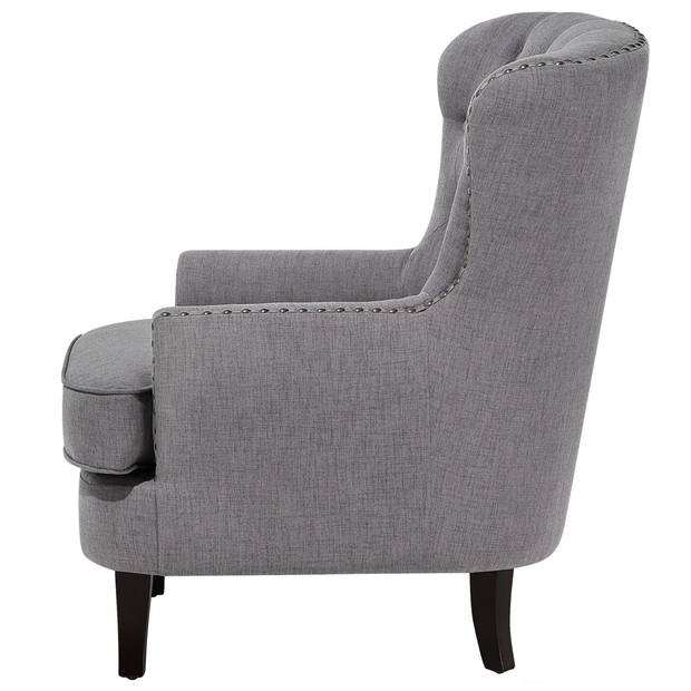 Beliani VIBORG II - Fauteuil-Grijs-Polyester