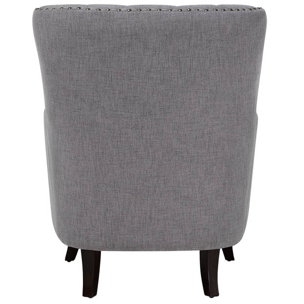 Beliani VIBORG II - Fauteuil-Grijs-Polyester