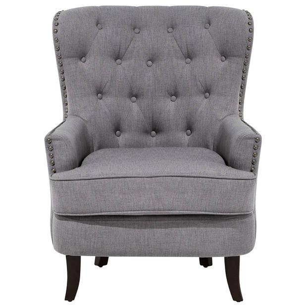 Beliani VIBORG II - Fauteuil-Grijs-Polyester