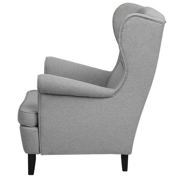 Beliani ABSON - Fauteuil-Grijs-Polyester