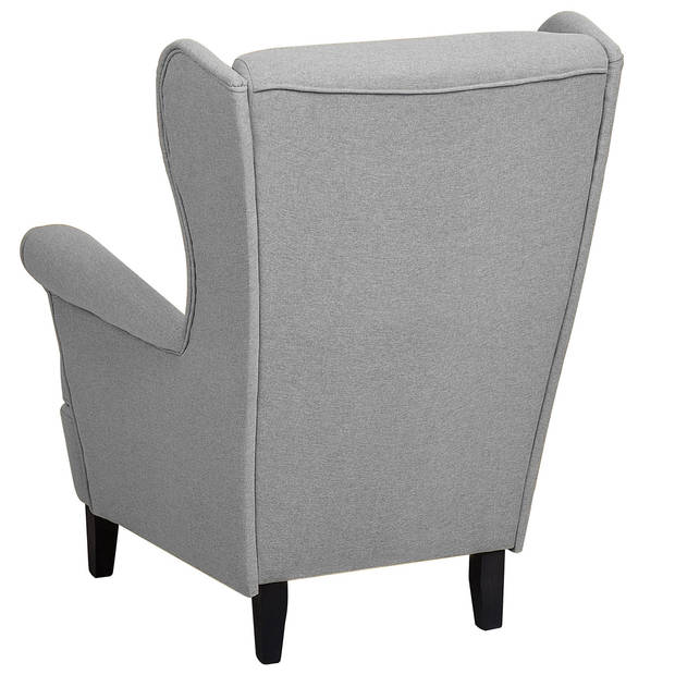 Beliani ABSON - Fauteuil-Grijs-Polyester