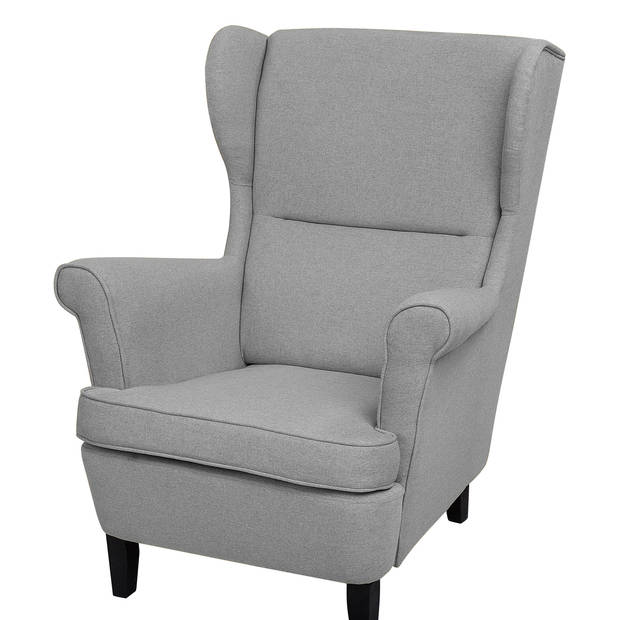 Beliani ABSON - Fauteuil-Grijs-Polyester