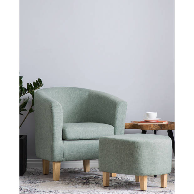 Beliani HOLDEN - Fauteuil-Groen-Polyester