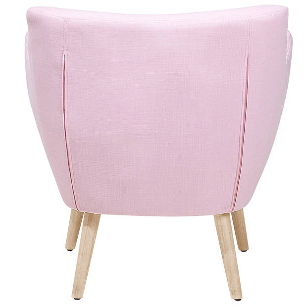 Beliani DRAMMEN - Fauteuil-Roze-Polyester