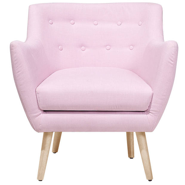 Beliani DRAMMEN - Fauteuil-Roze-Polyester