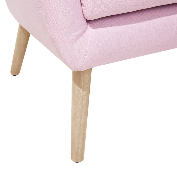 Beliani DRAMMEN - Fauteuil-Roze-Polyester