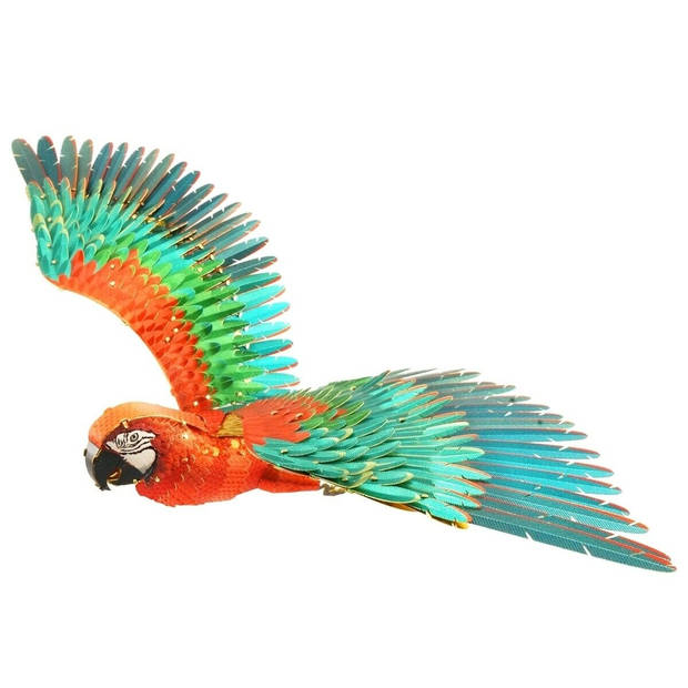 Metal Earth ICONX Parrot Jubilee Macaw modelbouwset