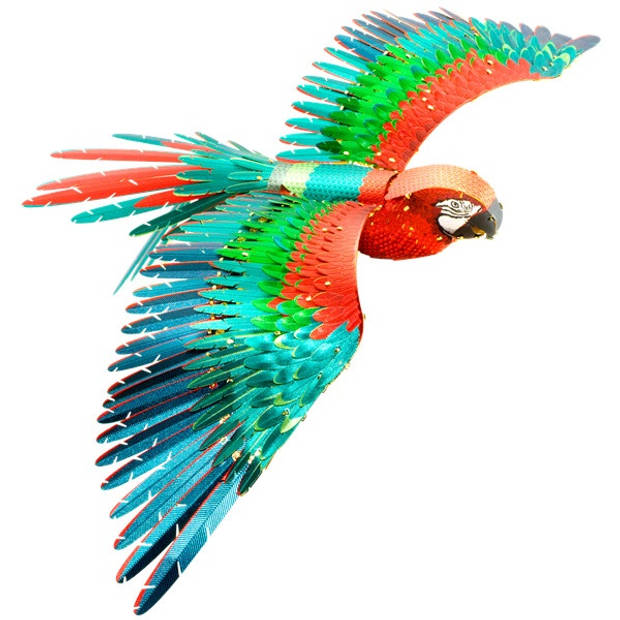Metal Earth ICONX Parrot Jubilee Macaw modelbouwset