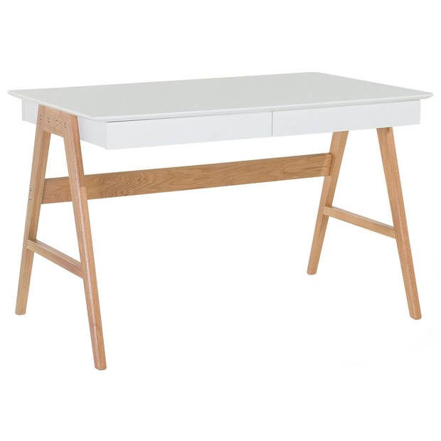 Beliani SHESLAY - Bureau-Lichte houtkleur-MDF