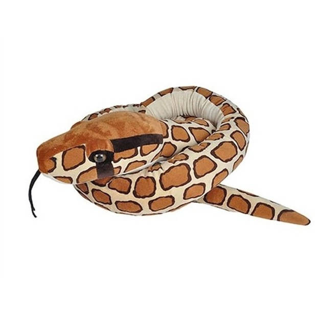 Mega pluche Birmese python slang knuffel 280 cm - Grote slangen knuffels - Knuffel dieren