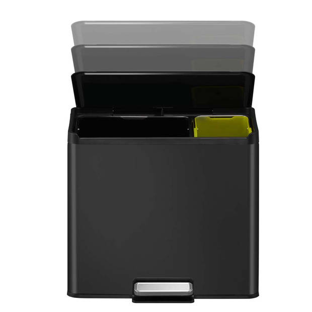 EKO Essential Recycler pedaalemmer afvalscheider - 20 + 9L - zwart