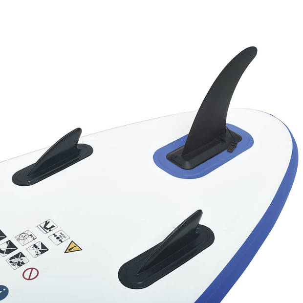 vidaXL Stand-up paddleboard opblaasbaar blauw en wit