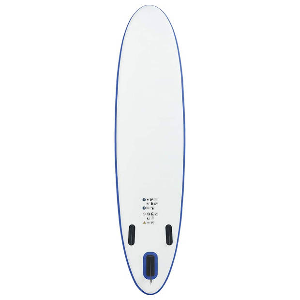 vidaXL Stand-up paddleboard opblaasbaar blauw en wit