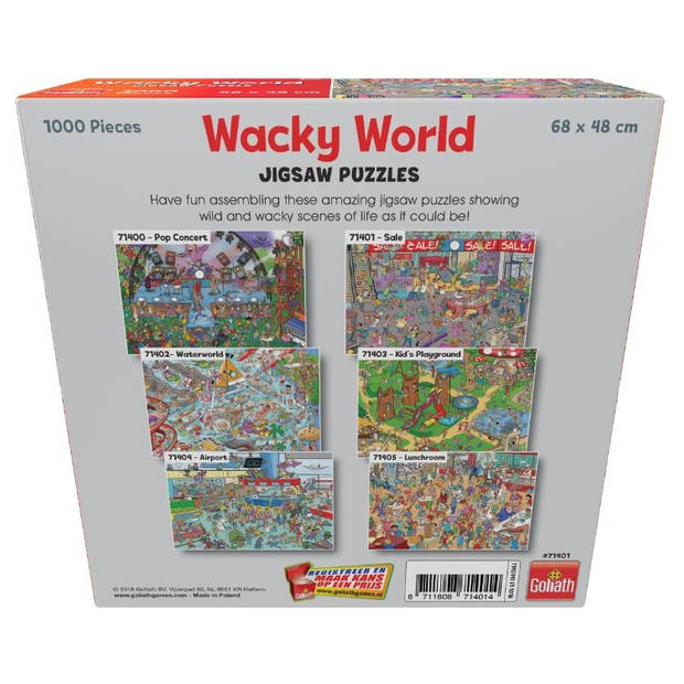Goliath Puzzel Wacky World Sale 1000 stukjes