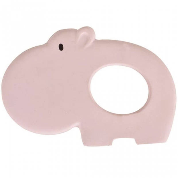 Tikiri bijtring nijlpaard roze 10,5 cm