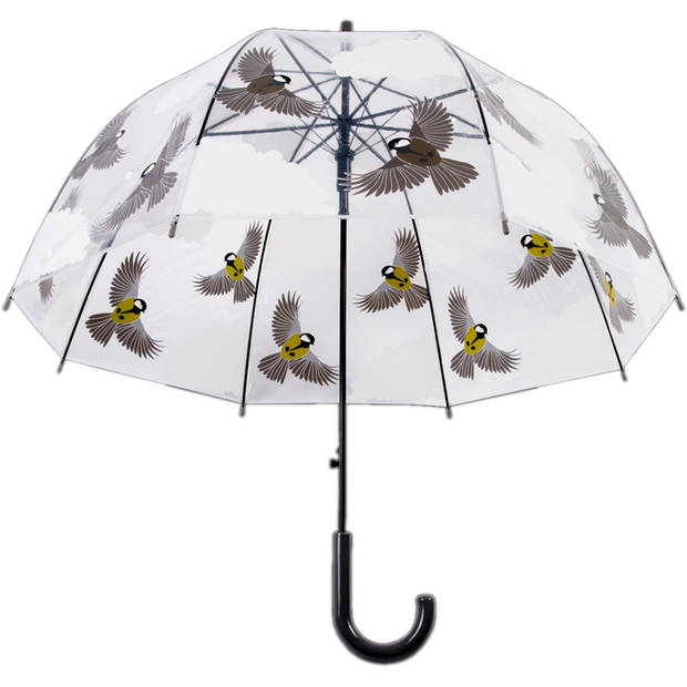 Esschert Design paraplu Vogel 80 cm polyester transparant